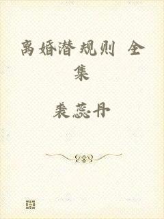 离婚潜规则 全集